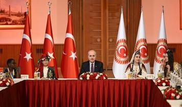 Dünya çocukları TBMM'de buluştu: Kurtulmuş'tan barış ve umut mesajı