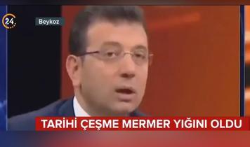 Tarihi çeşme mermer yığını oldu