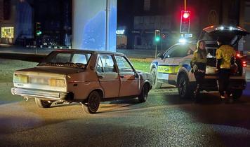 Polisin "dur" ihtarına uymayan alkollü sürücüye büyük ceza!