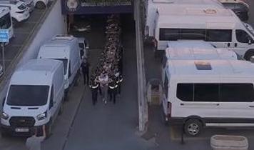 İstanbul ve 12 ilde organize suç örgütlerine operasyon: 103 zanlı adliyeye sevk edildi