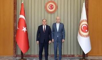 TBMM Başkanı Kurtulmuş, Yargıtay Başkanı Kerkez'i kabul etti