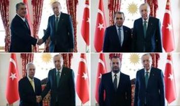 Cumhurbaşkanı Erdoğan, kulüp başkanlarını kabul etti