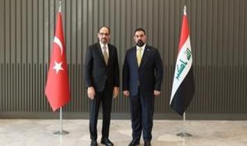 Kalkınma Yolu ve güvenlik masada! MİT Başkanı Kalın, Irak Meclis Başkanı Halbusi ile bir araya geldi