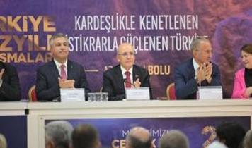 Bakan Şimşek Bolu'da iş dünyası ve teşkilatla buluştu