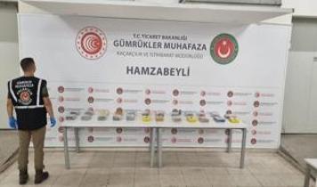 Edirne'de iki gümrük kapısında 174 kilogram uyuşturucu ele geçirildi