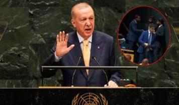 Cumhurbaşkanı Erdoğan'ın sözleri Siyonistlere tokat oldu! Soykırımcılar salonda duramadı