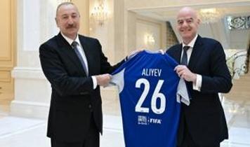 Azerbaycan Cumhurbaşkanı Aliyev, FIFA Başkanı Infantino'yu kabul etti