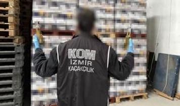 İzmir'de yılın en büyük kaçak içki operasyonu: 3 milyon 800 bin liralık kaçak içki ele geçirildi