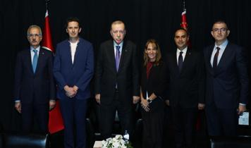 Cumhurbaşkanı Erdoğan, SpaceX yöneticilerini kabul etti