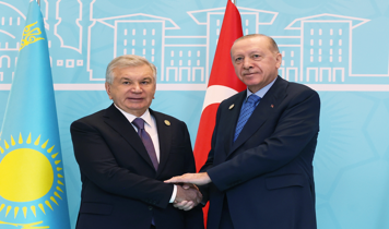 Külliye'de TDT Zirvesi! Cumhurbaşkanı Erdoğan liderleri karşıladı