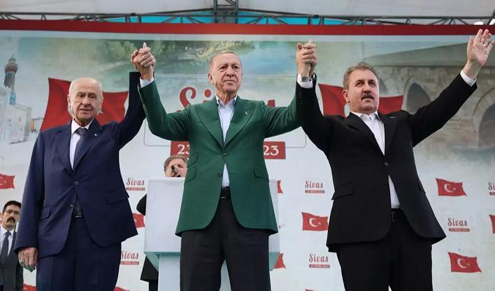 Cumhurbaşkanı Erdoğan, Bahçeli ve Destici görüştü