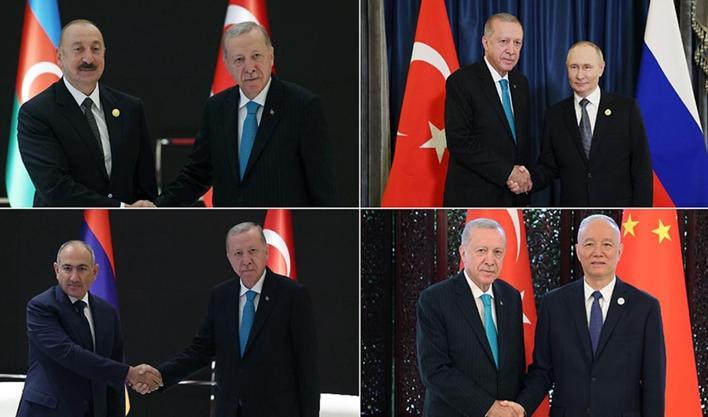 Cumhurbaşkanı Erdoğan, Çin'de ikili görüşmelerini sürdürüyor