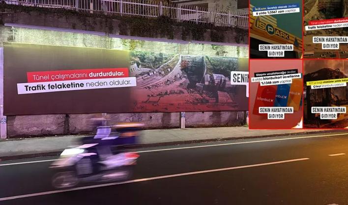 CHP'li yönetim sınıfta kaldı AK Parti pankartlara taşıdı: Senin hayatından gidiyor