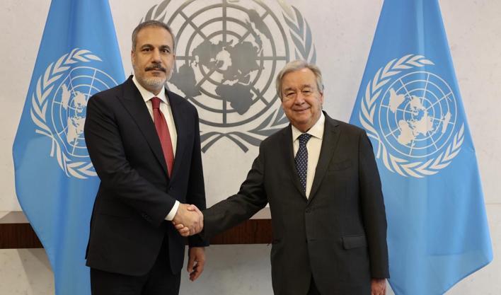 Bölgesel gelişmeler ve Gazze gündemdeydi... Bakan Fidan ve Guterres telefonda görüştü