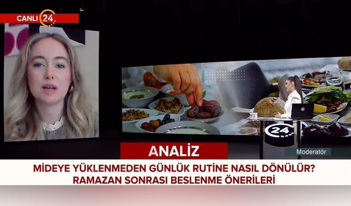 24 TV'de uzmanından bayram sonrası mide sağlığı için uyarılar! Beslenmeye kademeli dönüş önemli!