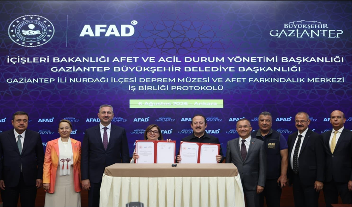 Gaziantep'te Deprem Müzesi ve Afet Farkındalık Merkezi için işbirliği protokolü imzalandı