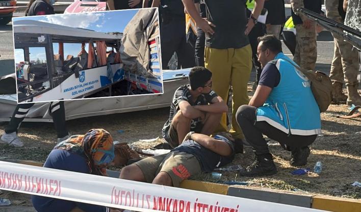 İnsanlar camlardan fırladı! Ankara'da katliam gibi kaza: Ölü ve çok sayıda yaralı var