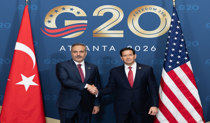 G20&amp;#x27;de kritik temas: Bakan Fidan, ABD&amp;#x27;li mevkida&amp;#x15F;&amp;#x131; Rubio i