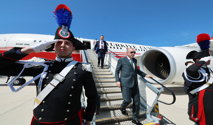 Cumhurbaşkanı Erdoğan, Roma'da
