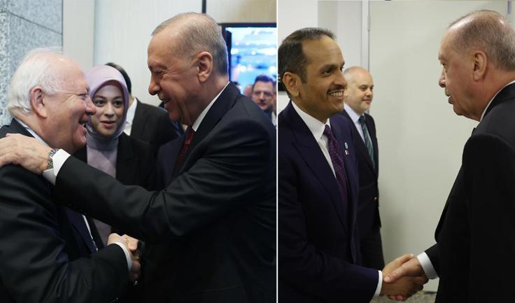Cumhurbaşkanı Erdoğan, UNAOC, Katar ve UNRWA yetkililerini kabul etti