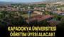 Kapadokya Üniversitesi Öğretim Üyesi alacak!